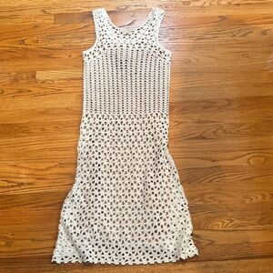 NWT Michael Kors White Crochet dress- size XS